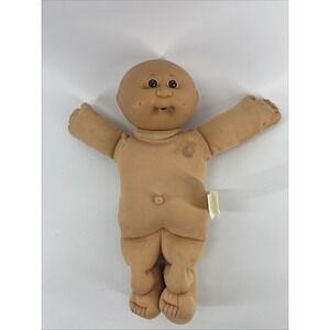 Vintage 1982 Coleco Cabbage Patch Kids Doll Bald Brown Eyes 14" No Clothes Read